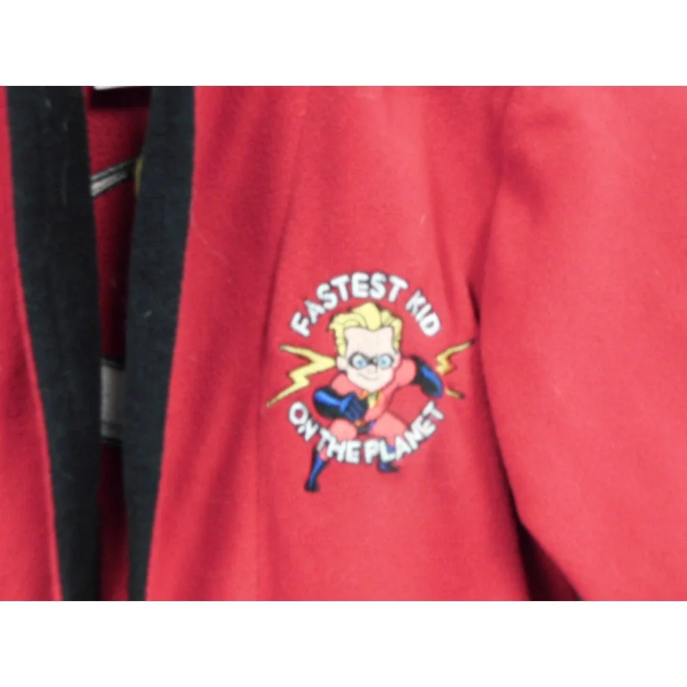 Boys Incredibles Disney‎ Store Bathrobe Size Small 5-6 with Belt  & Pockets